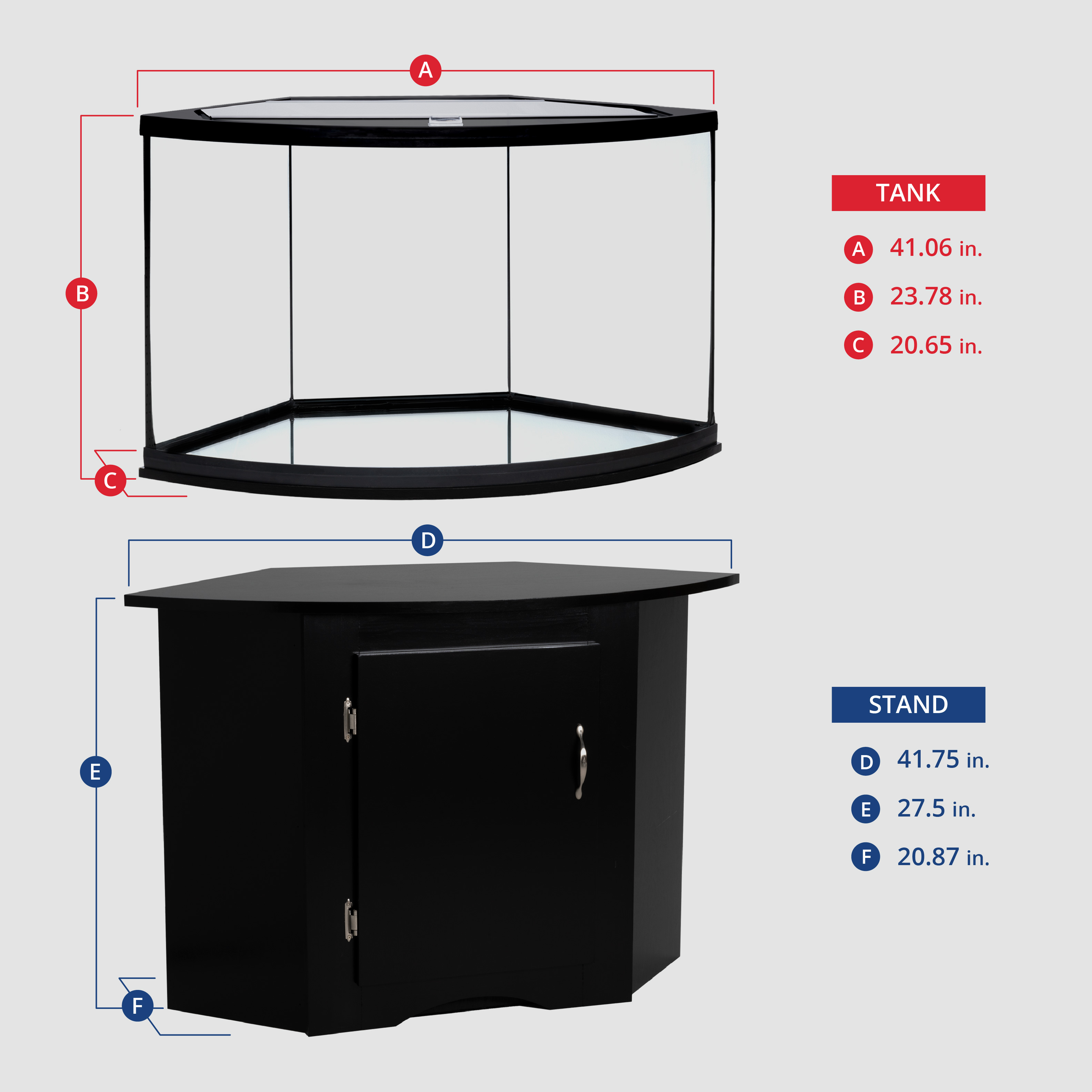 Marineland High Definition LED Ensemble 54 Gallon Aquarium